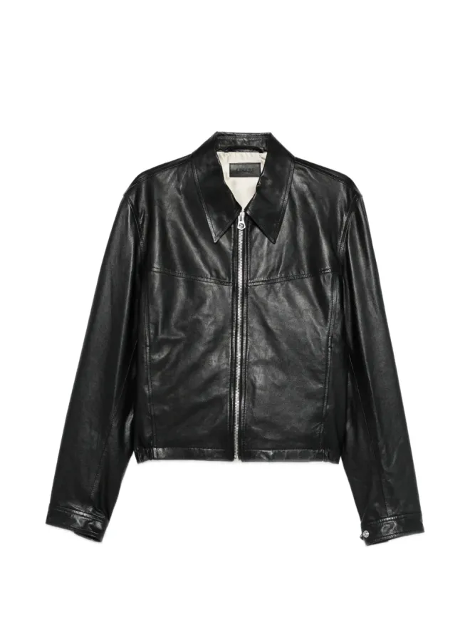 Lemaire LEMAIRE 襟付きジップファスナー レザージャケットの商品画像