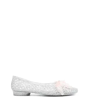HEAVENLY JELLY タッセル バレエフラット - Silver - サムネイル1