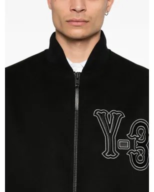 Y-3 レザー袖刺繍ジャケット - サムネイル5