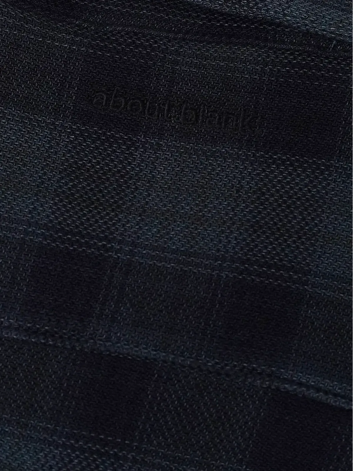 ABOUTBLANK チェック柄ジップシャツ - ブラック - 画像3