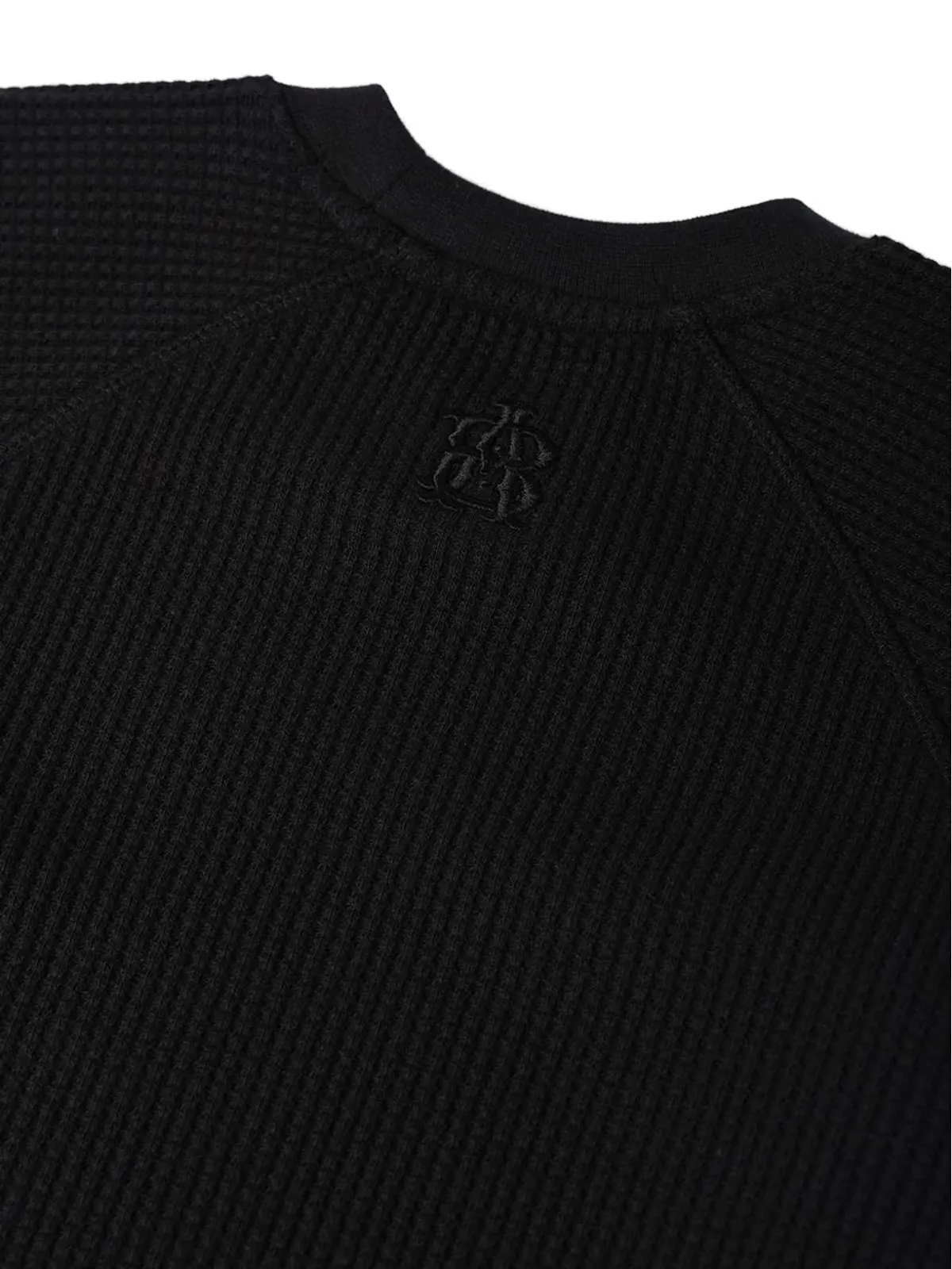 ABOUTBLANK ラグランスリーブ ワッフル Tシャツ - 画像3