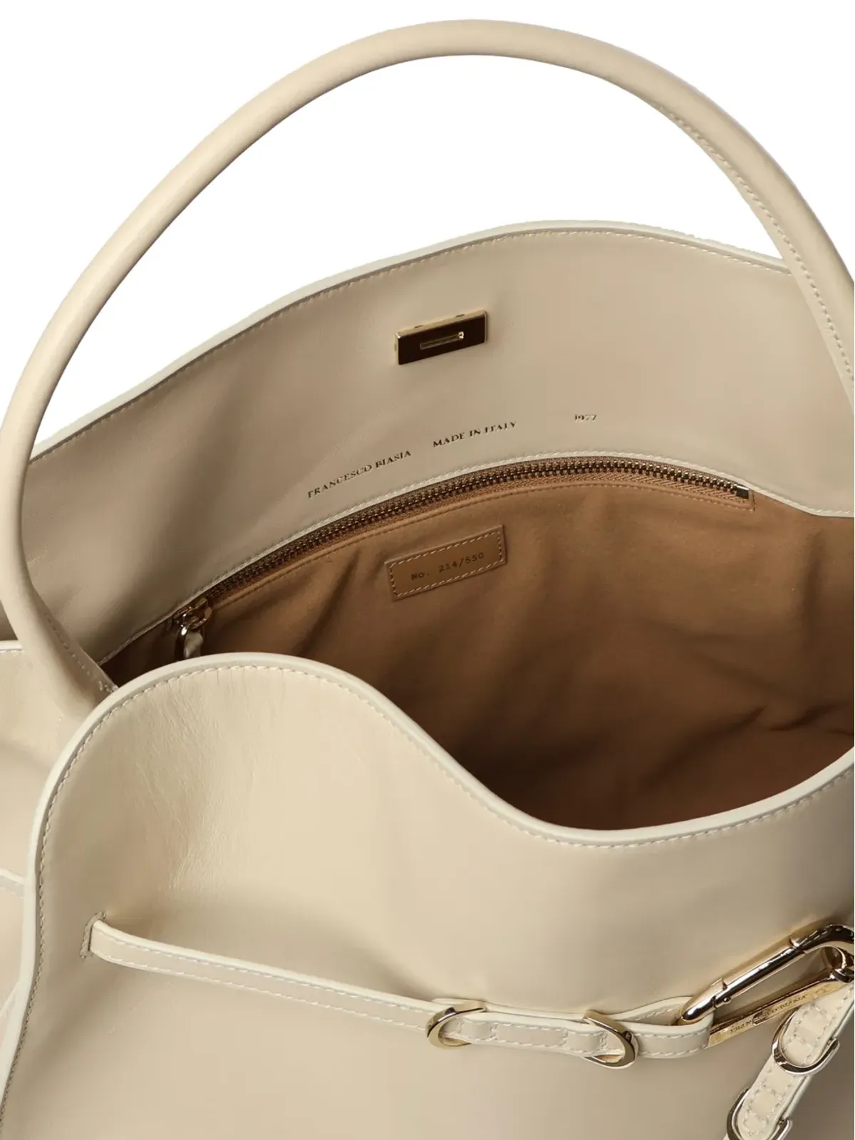 FRANCESCO BIASIA バックルレザートートバッグ - 画像4