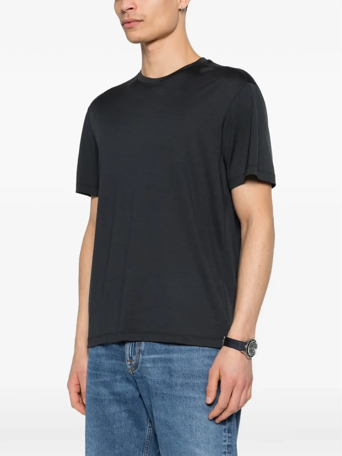Montecore ウールTシャツ ブルー - 画像3
