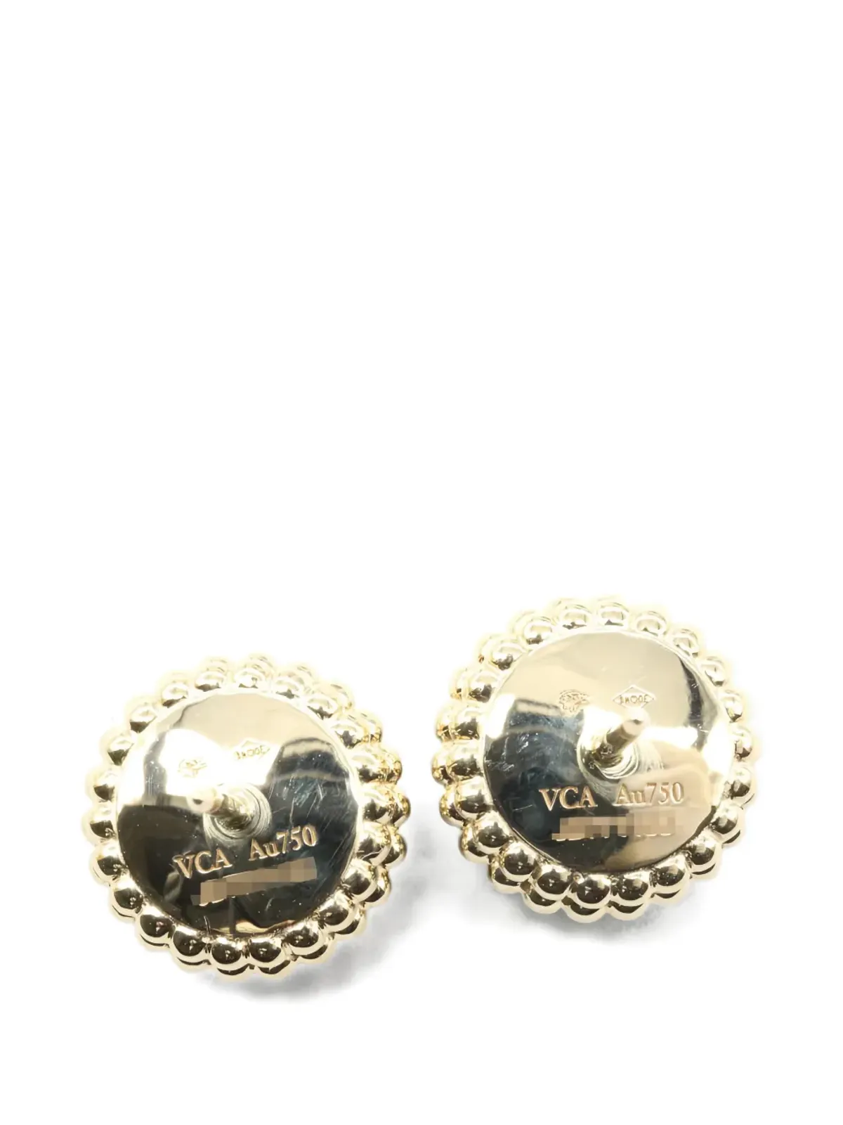 Van Cleef & Arpels Pre-Owned 2010s Perlée Kurul earrings - Gold - 画像4