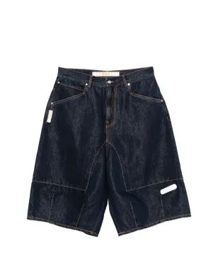 PDF コントラストステッチ デニムショーツ - サムネイル1
