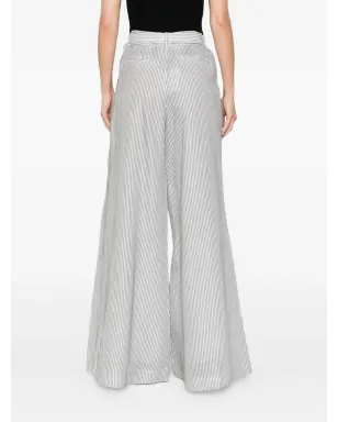 ZIMMERMANN ベルテッドストライプ パラッツォパンツ - サムネイル4
