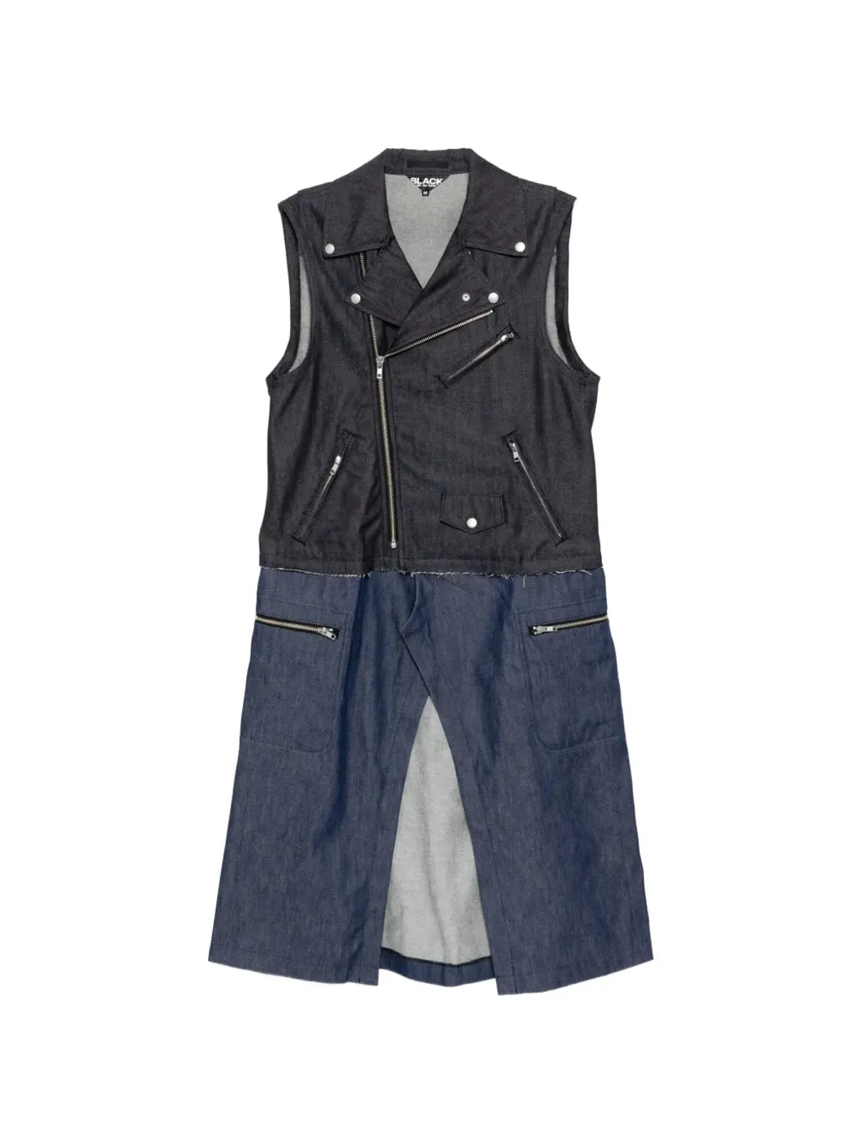 Comme Des Garçons Black ジップ付きデニムコート - 画像1