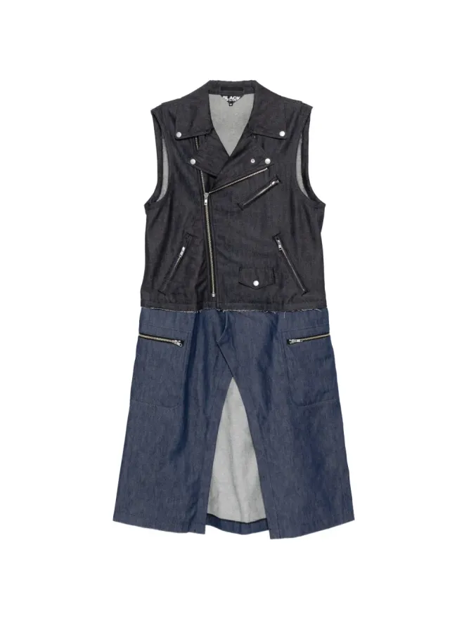 Comme Des Garçons Black Comme Des Garçons Black ジップ付きデニムコートの商品画像
