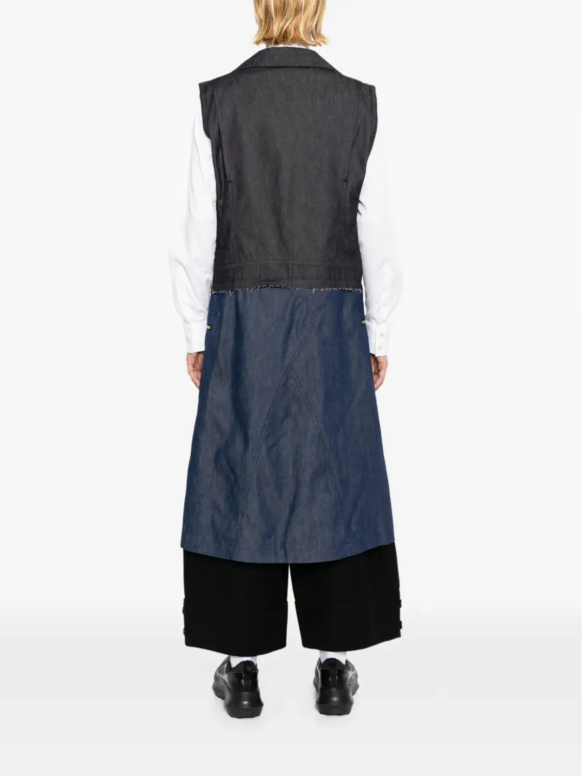 Comme Des Garçons Black ジップ付きデニムコート - 画像4