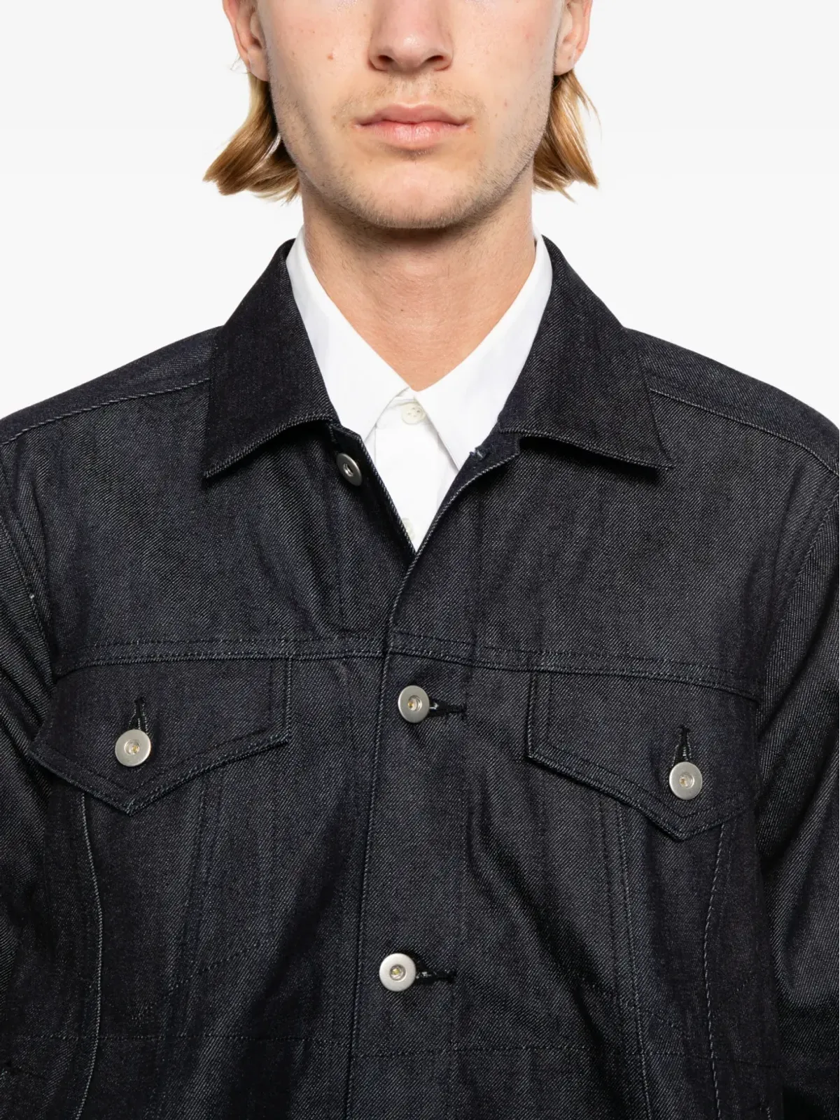 Comme Des Garçons Black コットンデニムジャケット - 画像5