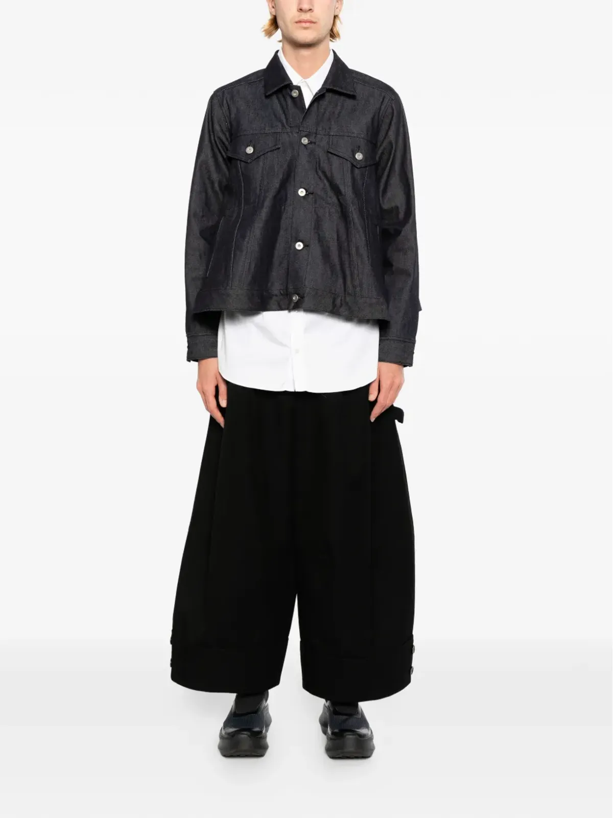 Comme Des Garçons Black コットンデニムジャケット - 画像2