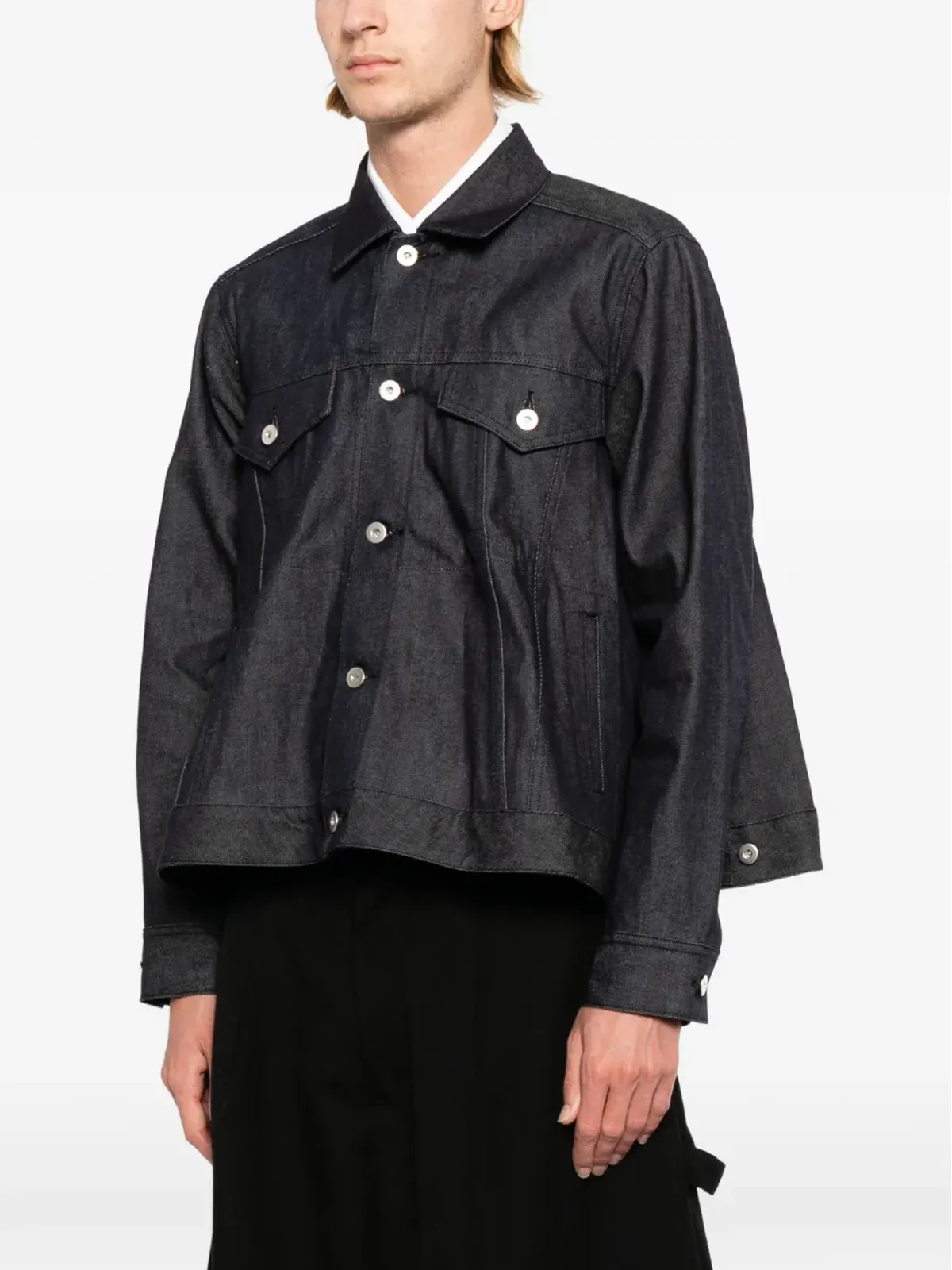Comme Des Garçons Black コットンデニムジャケット - 画像3