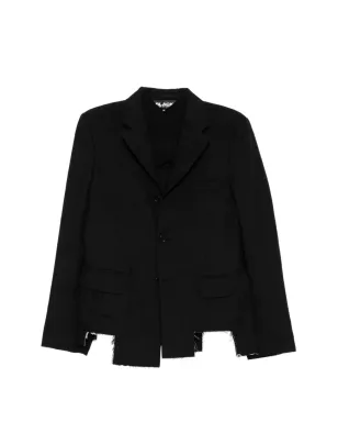 Comme Des Garçons Black アシンメトリーヘム ブレザー - サムネイル1