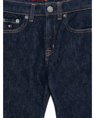 Tommy Hilfiger Junior ファイブポケット ボタンフライ ジーンズ - ブルー - サムネイル3