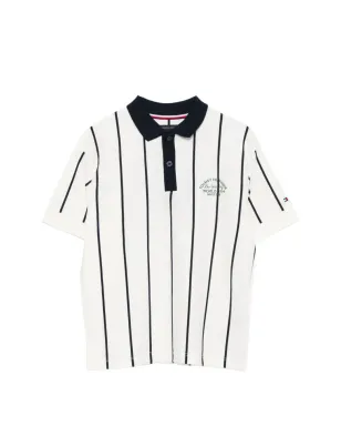 Tommy Hilfiger Junior ストライプ柄ボタン留めポロシャツ - サムネイル1