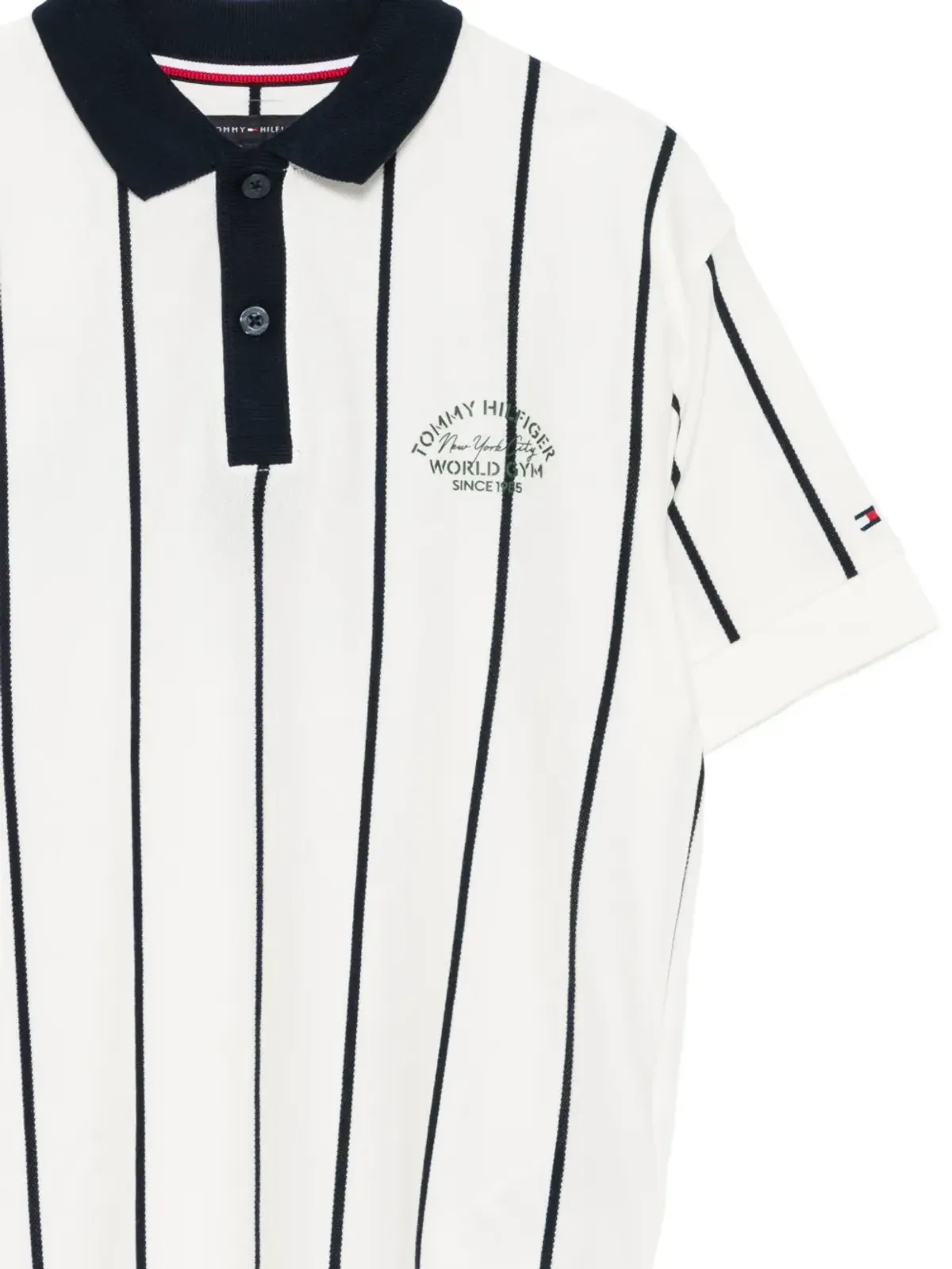 Tommy Hilfiger Junior ストライプ柄ボタン留めポロシャツ - 画像3