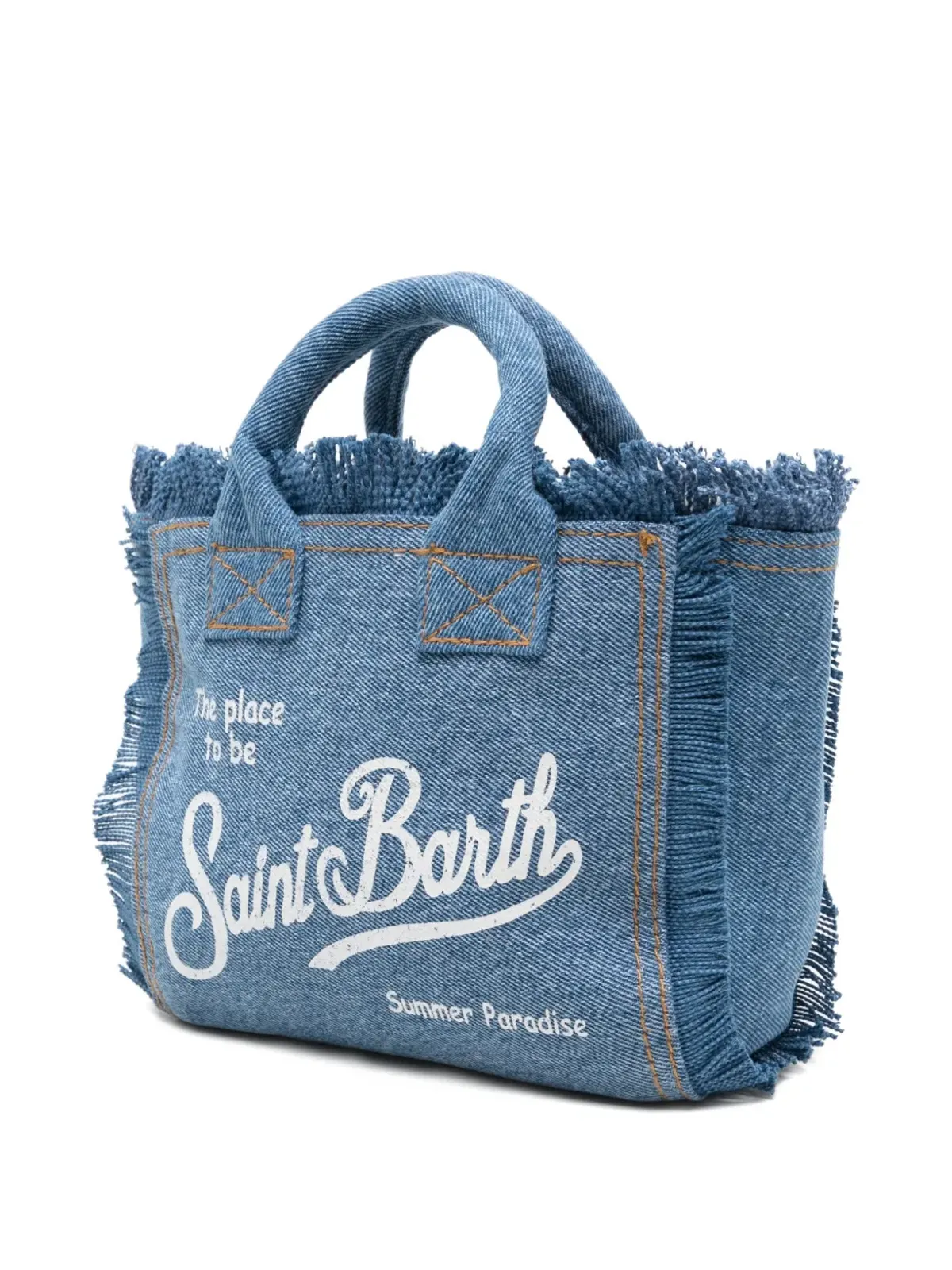 MC2 Saint Barth フリンジ付きトップハンドルバッグ - 画像3