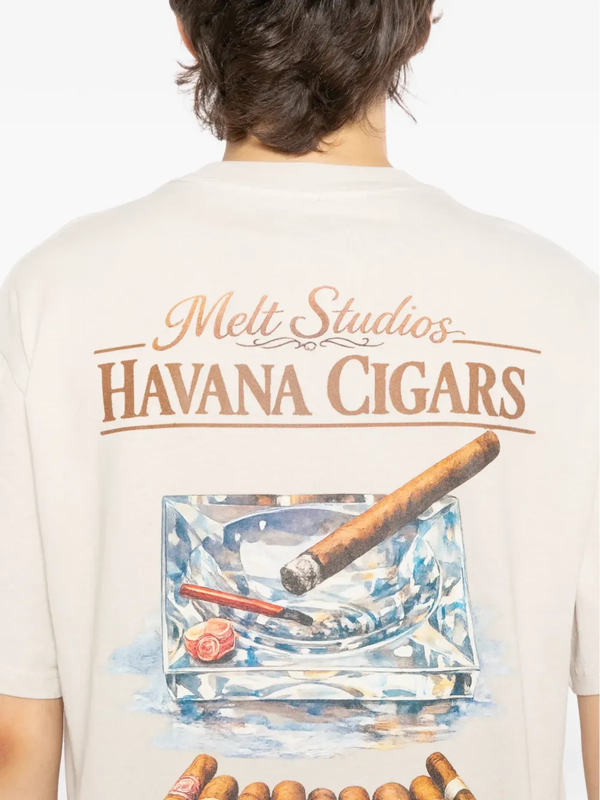 Melt シガー柄プリントTシャツ - 画像5