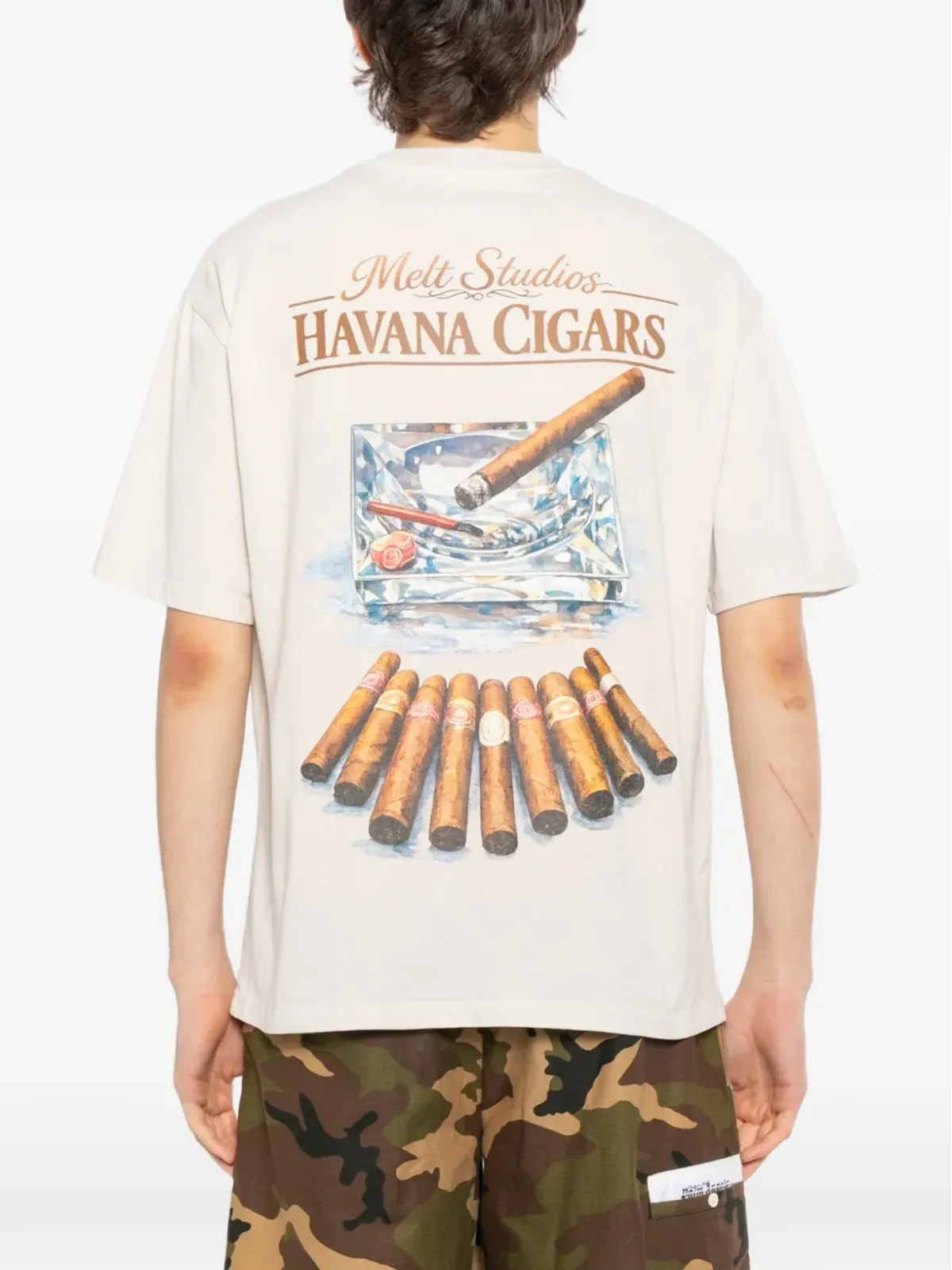 Melt シガー柄プリントTシャツ - 画像4