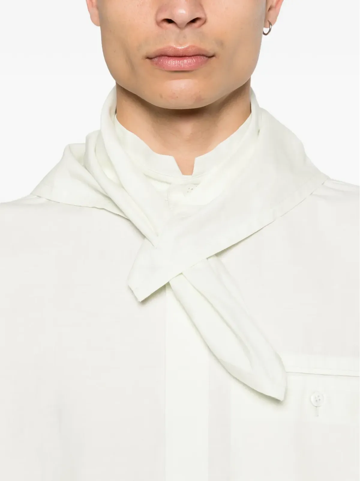 Homme Plissé Issey Miyake 長袖スカーフシャツ - 画像5
