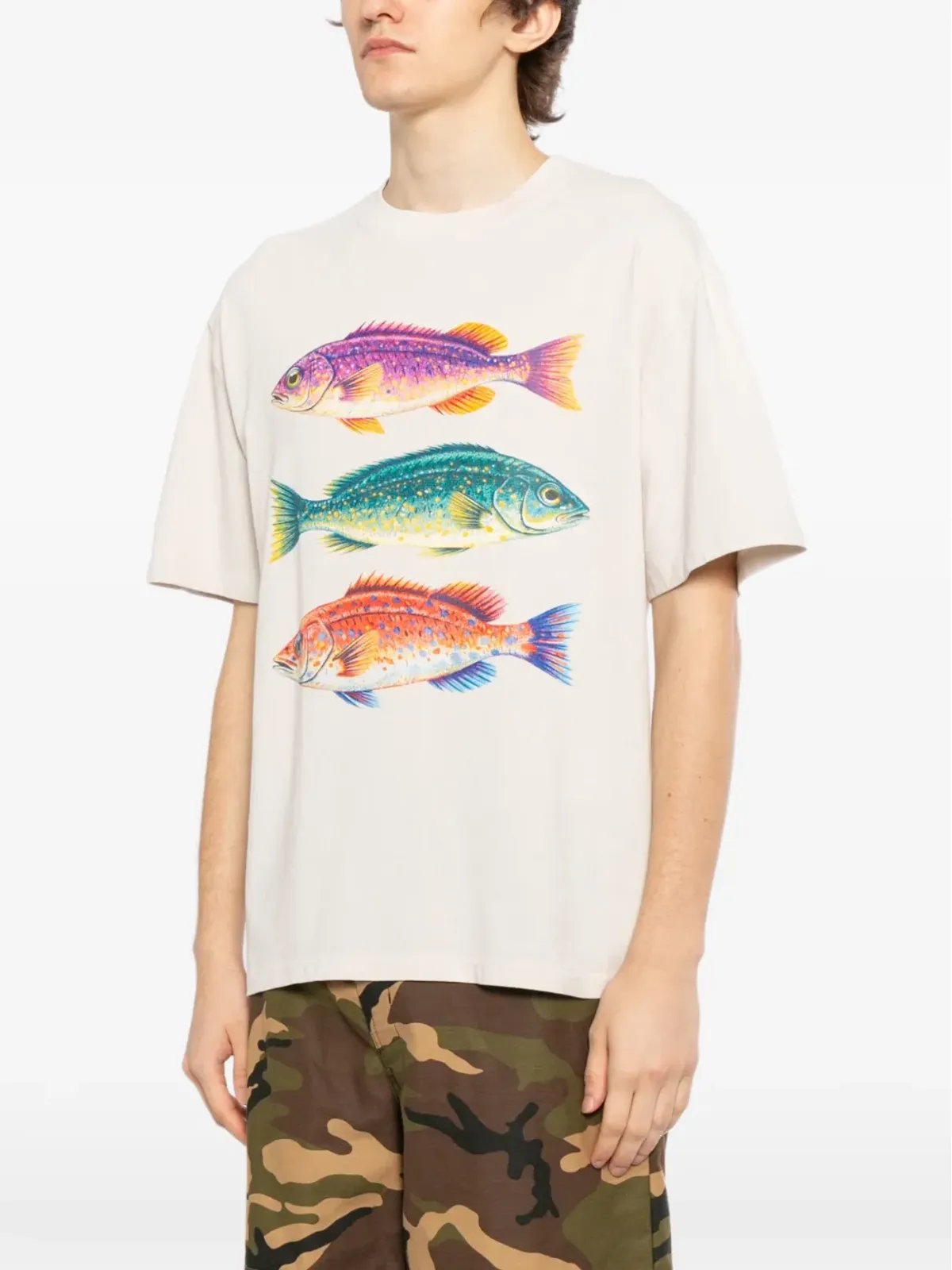 Melt 魚柄プリントTシャツ - 画像3
