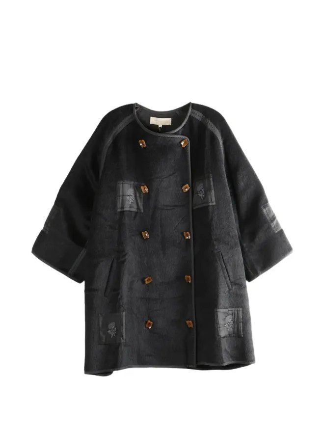 MUTEDANCE MUTEDANCE ダブルブレストコート - ブラックの商品画像