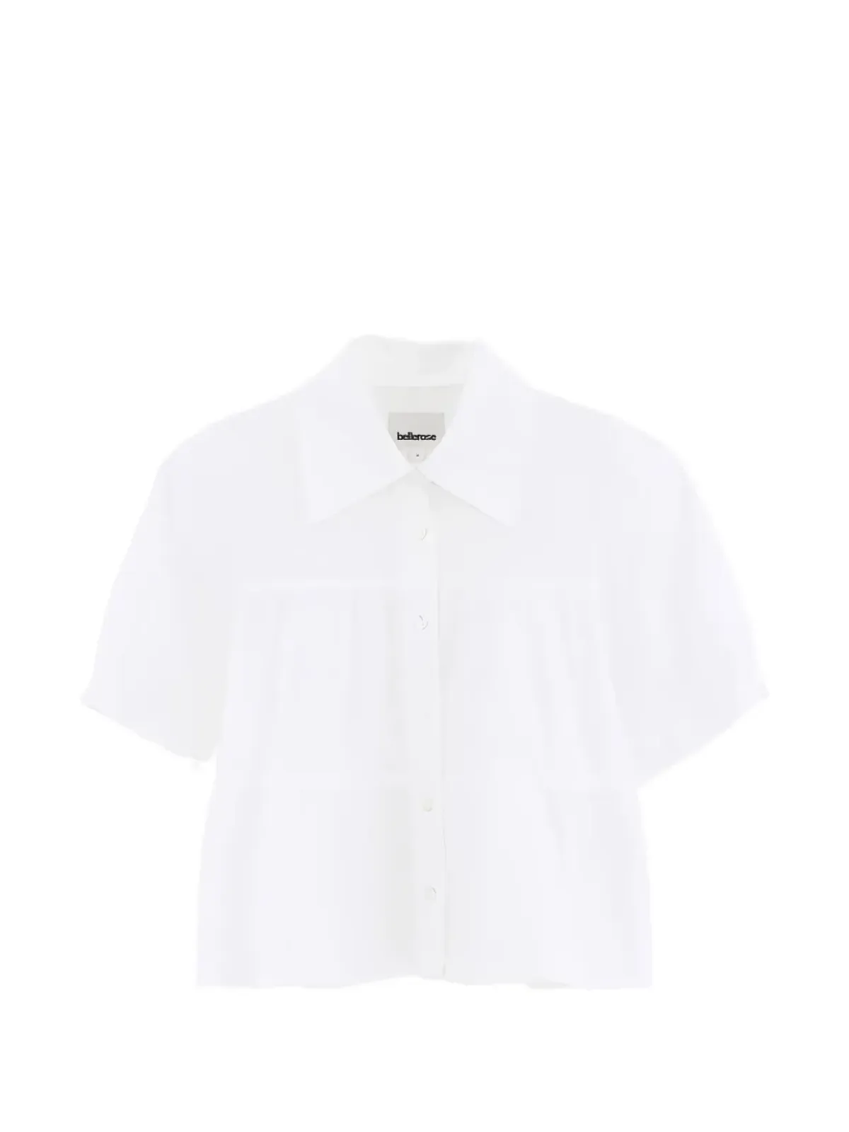 Bellerose Kids ヘロ・クロップド半袖コットンシャツ - 画像1