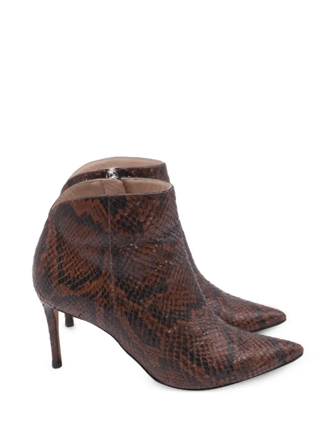 Giuseppe Zanotti Vintage Giuseppe Zanotti Vintage 蛇皮風レザー アンクルブーツの商品画像