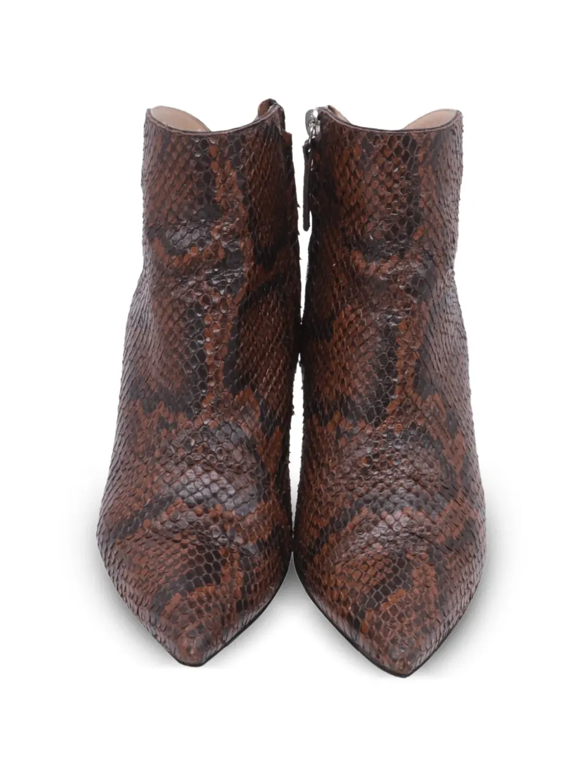 Giuseppe Zanotti Vintage 蛇皮風レザー アンクルブーツ - 画像4