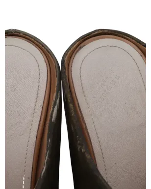 Maison Martin Margiela Pre-Owned ダメージ加工レザーサンダル - ゴールド - サムネイル5