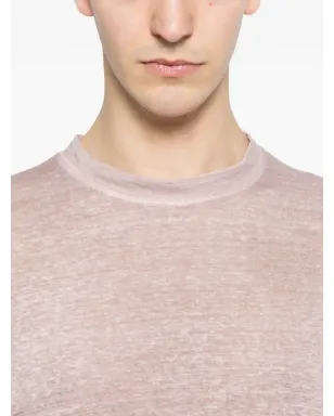Avant Toi ピンクの半袖クルーネックTシャツ - サムネイル5