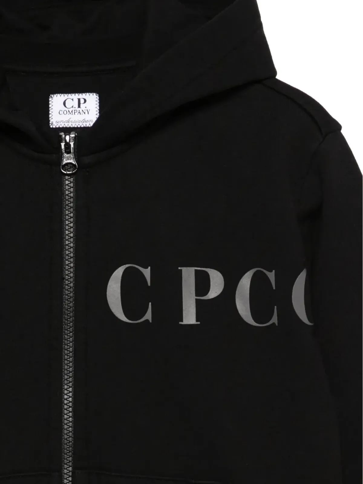 C.P. Company Kids ジップ付きパーカー（ブラック） - 画像3