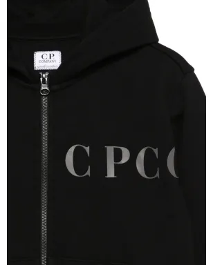 C.P. Company Kids ジップ付きパーカー（ブラック） - サムネイル3