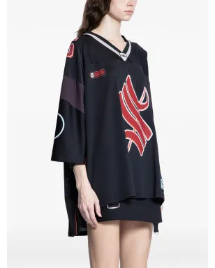 Ssheena Vネック オーバーサイズ Tシャツ - サムネイル2