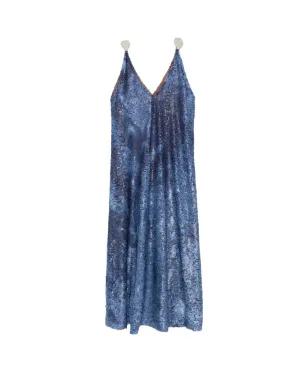 Rosanna Ocampo Goya sequin V-neck maxi dress - Blue - サムネイル1