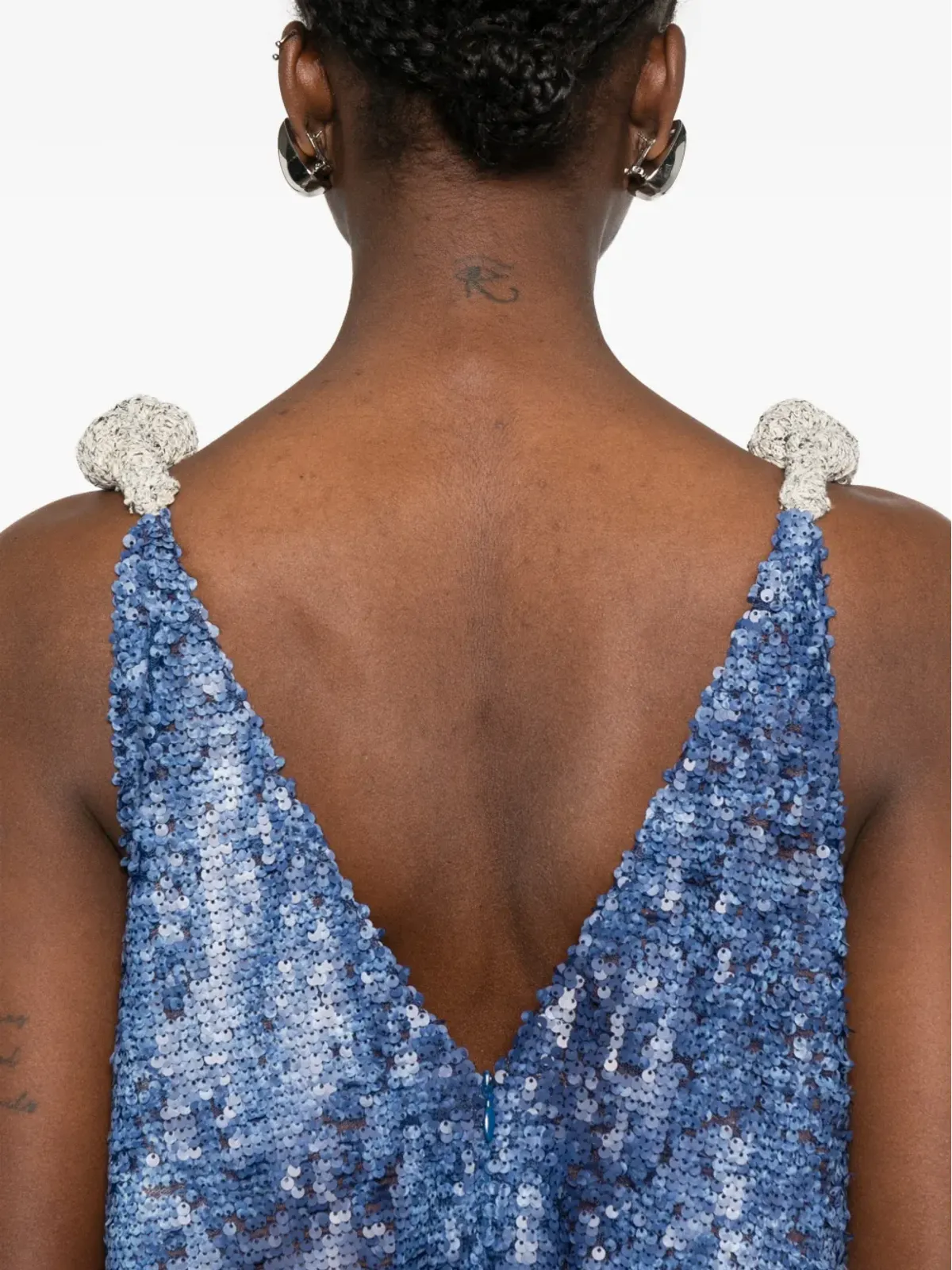 Rosanna Ocampo Goya sequin V-neck maxi dress - Blue - 画像5