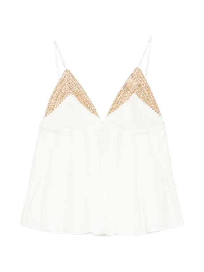 Rosanna Ocampo Rosanna Ocampo Bahia top - Whiteの商品画像