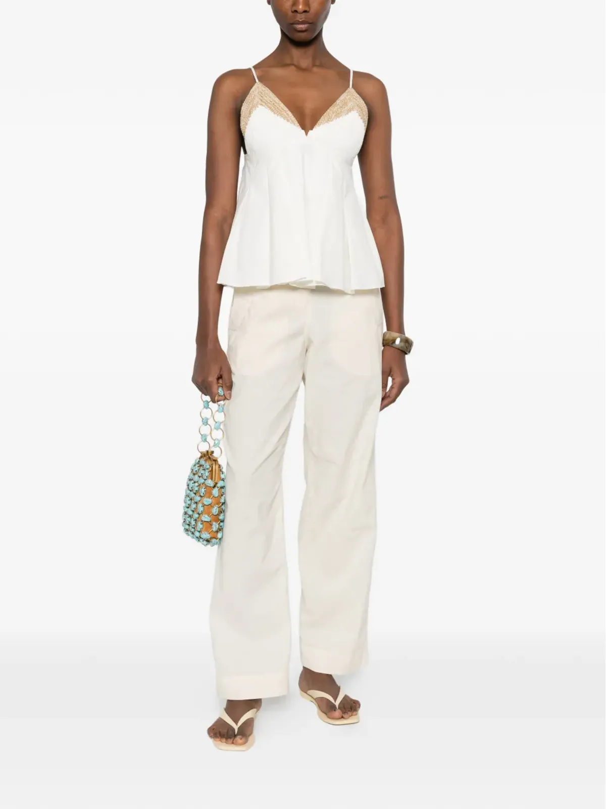 Rosanna Ocampo Bahia top - White - 画像2