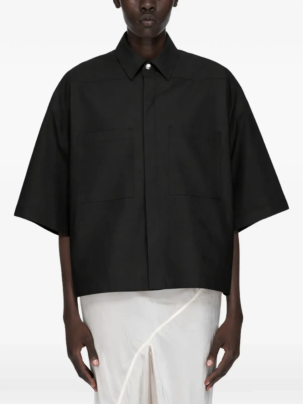 Rick Owens ポケット付き半袖シャツ - 画像1