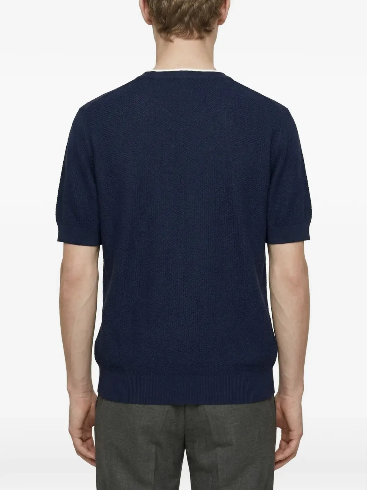 Altea ダイヤゴナルニットTシャツ - 画像3