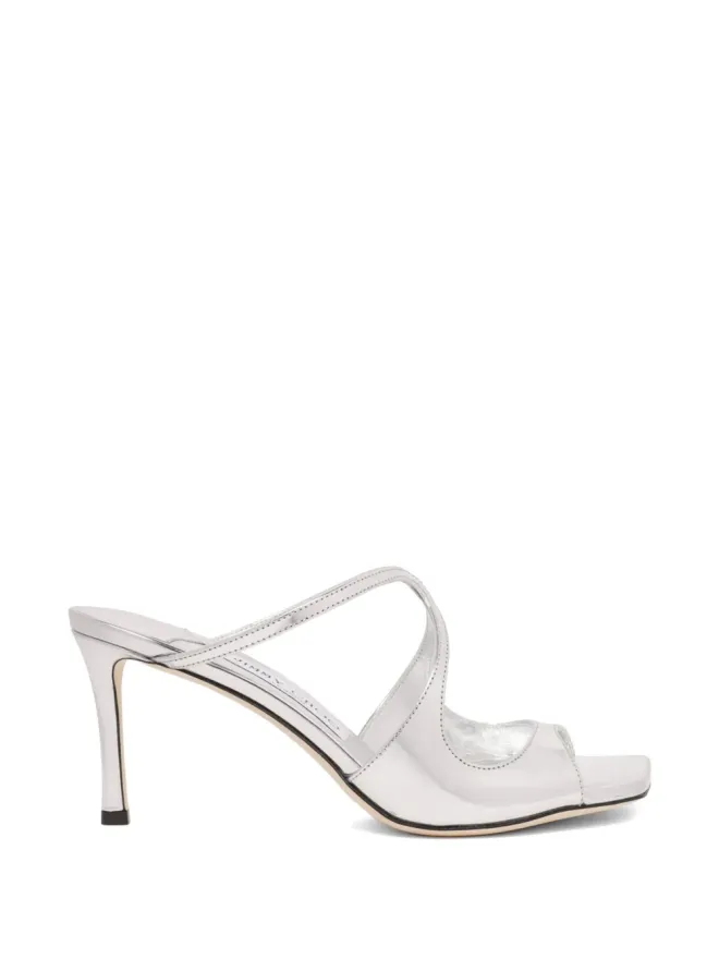 Jimmy Choo Jimmy Choo ストラップデザインミュール - シルバーの商品画像