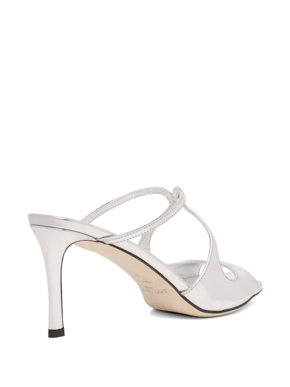 Jimmy Choo ストラップデザインミュール - シルバー - 画像3