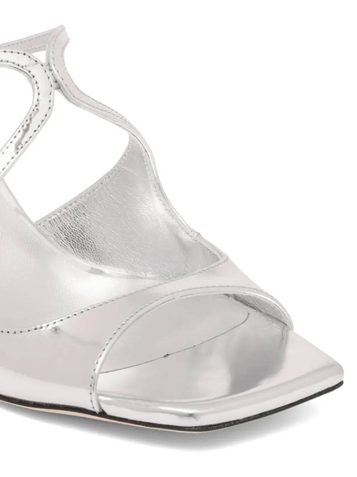 Jimmy Choo ストラップデザインミュール - シルバー - 画像4