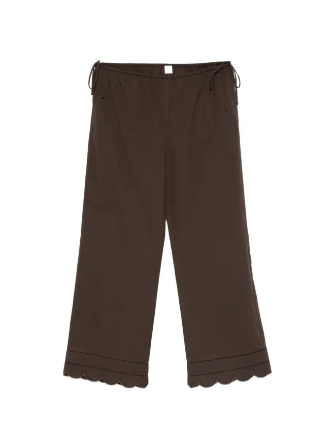 The Garment The Garment キルステン タイウエスト スカラップパンツ - Brownの商品画像