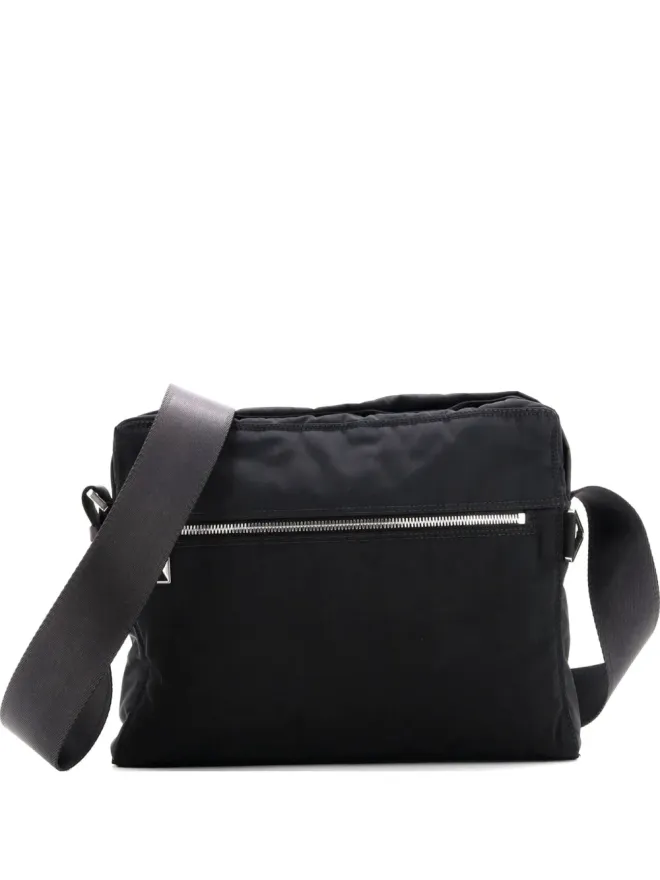 Bottega Veneta Pre-Owned Bottega Veneta Pre-Owned ボタン式メッセンジャーバッグ ナイロン クロスボディバッグの商品画像