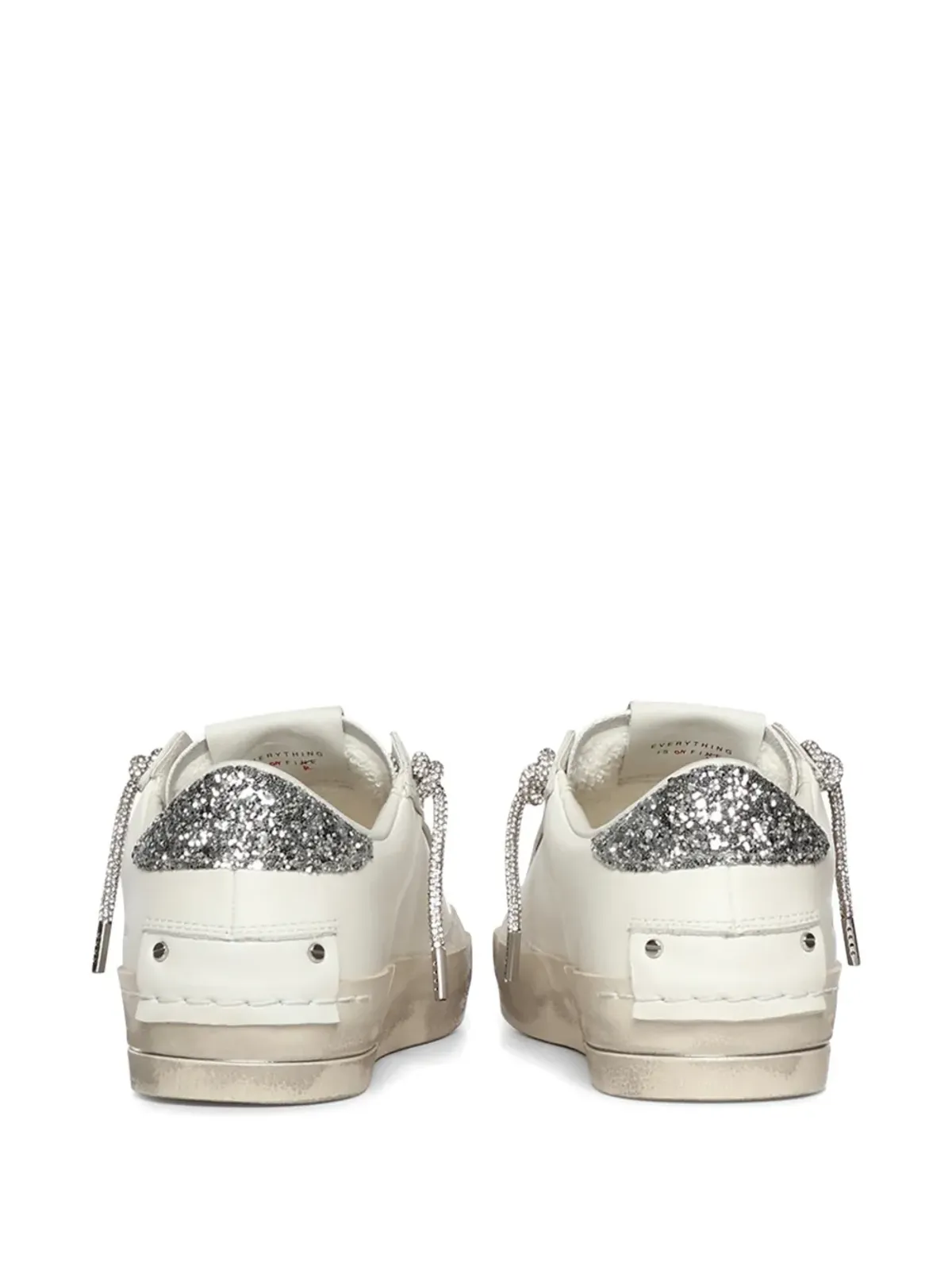 Crime London Sk8 Deluxe グリッター付き レザースニーカー - 画像3