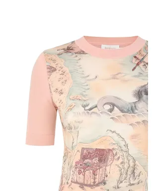 ZIMMERMANN レベリオン柄プリント半袖Tシャツ - サムネイル2