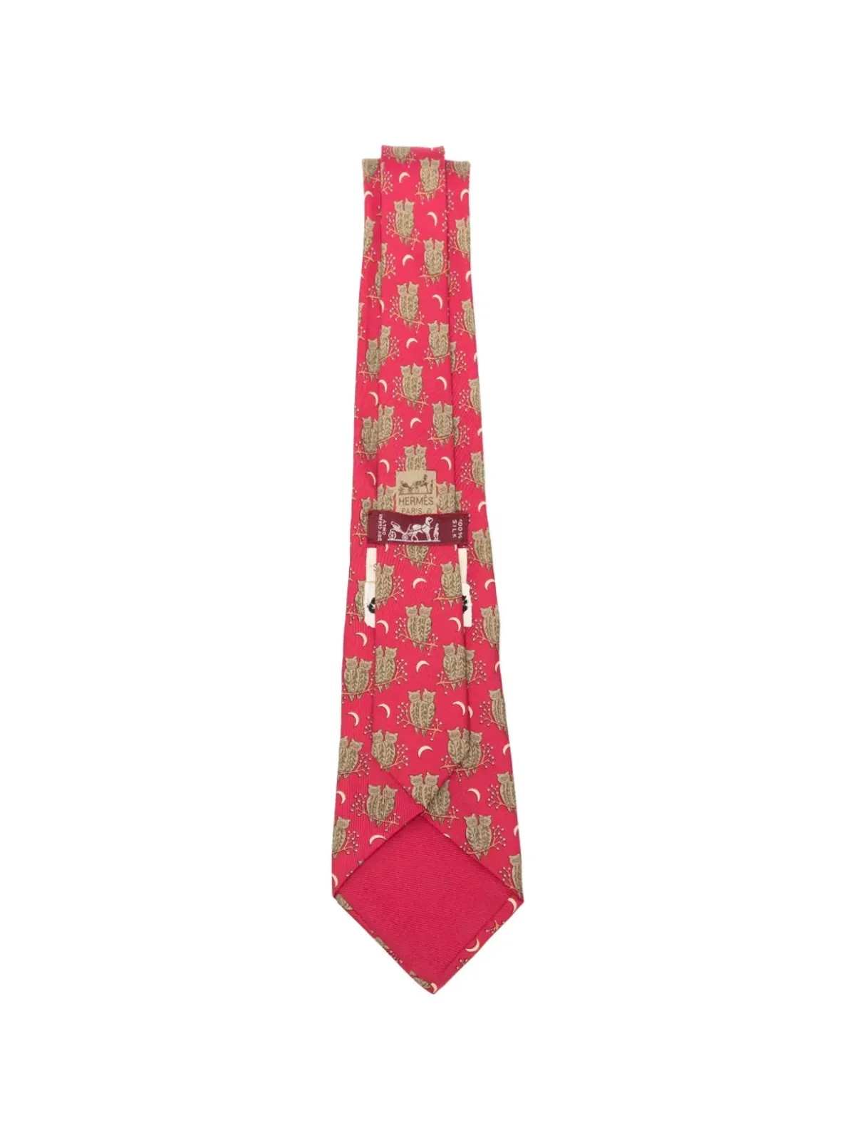 A.N.G.E.L.O. Vintage Upcycling x Stefania Bertoni customised Hermès beaded silk tie - 赤 - 画像2