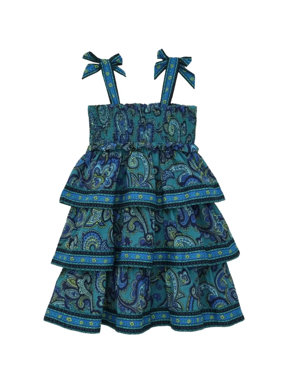ZIMMERMANN Kids ティアードボウドレス - 画像1