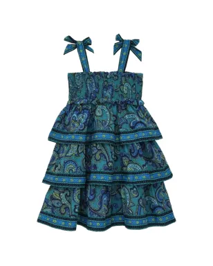 ZIMMERMANN Kids ティアードボウドレス - サムネイル1
